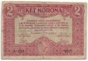 Budapest DN Pesti Hírlap ritkább változat piros számozás 3+2 szám T:III+ + Kecskemét 1919. 2K T:III ...