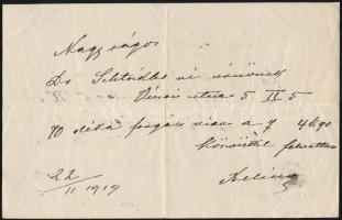 1914 Beliczay Béla gyertyaöntő fejléces számla