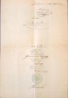 1872. "Testvériség Páholy Arad Keleten / FRATERNITAS, BRÜDERLICHKEIT OR ARAD" aranyozott B...