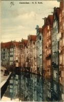 1910 Amsterdam, O. Z. Kolk / canal. Brouwer & De Veer No. 12.