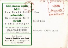 1931 Das ideale Elektro-Werkzeug. E-Z Abisolierzange. Chemische Produkte Franz Fried. Wien VI. Koper...