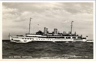 MV Royal Daffodil, British twin screw steamer built in 1939 for continental trips, served as a British evacuation ship in WWII. The General Steam Navigation Co. Ltd.