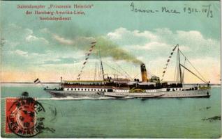 1912 Salondampfer Prinzessin Heinrich der Hamburg-Amerika-Linie, Seebäderdienst / Hamburg America Line passenger steamship. TCV card (EK)
