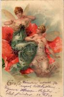 1899 Butterfly ladies. No. 112. litho