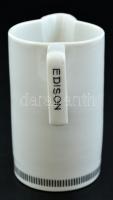 Hüttl Tivadar porcelán art deco kiöntő, jelzett, oldalán Edison felirattal, hibátlan, m: 9,5 cm