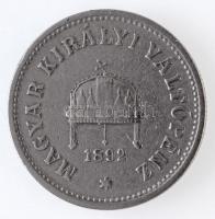 1892KB 10f Ni Körmöcbánya T:2- Hungary 1892KB 10 Fillér Ni Kremnitz C:VF Adamo K3