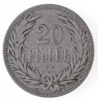 1892KB 20f Ni Körmöcbánya T:3
Hungary 1892KB 20 Fillér Ni Kremnitz C:F
Adamo K4