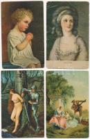 7 db RÉGI Stengel litho művész motívum képeslap / 7 pre-1945 Stengel litho art motive postcards