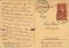 1941 Szász György zsidó III KMSZ (közérdekű munkaszolgálatos) zlj. II. 12. levele feleségének Szász Klárának a kecskeméti munkatáborból / WWII Letter of a Jewish labor serviceman to his wife. Judaica (EK)