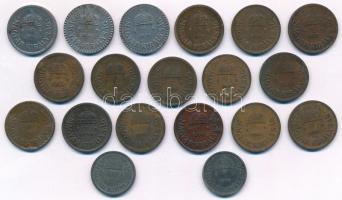 1926-1940. 2f Br (14xklf, az 1932-es évjárat nélkül) + 1940. 2f Fe + 1940-1942. 2f Fe (rozettás, 2xk...