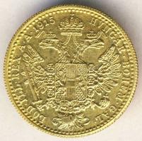 Ausztria 1915. 1 Dukát Au 3,49g szerb ellenjeggyel! T:2-