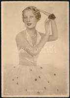 Angelo (1894-1974): Honthy Hanna (1893-1978) színésznő, jelzett fotólap, 14x10 cm