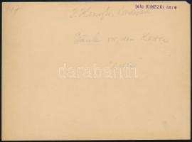 cca 1930 Kinszki Imre (1901-1945) budapesti fotóművész hagyatékából, aláírt, pecséttel jelzett, vint...