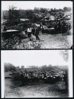 cca 1925 Autóverseny a budai hegyekben, 6 db mai nagyítás (vintage negatívokról), 10x15 cm