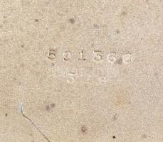 Nagy méretű 8 napos Doxa zsebóra, gazdagon díszített, lovagló jelenetes fém tokkal. Javított számlap...