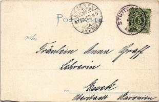 1897 (Vorläufer!) Stuttgart, Gruss aus Alt-Stuttgart, S'Thürmle auf dem Catharinenplatz, Rosens...