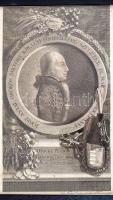 1796 József nádor ifjúkori arcképe. Jósef Antal örökös királyi fő-hertzeg született IX. Mártius 1776 Litográfia. Szetter, Bécs.10x17 cm Üvegezett keretben