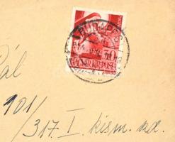 1944 Reinfeld Pál munkaszolgálatos levele és levelezőlapjai haza (1+2 db), valamint válaszlevelei (4...