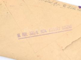 1944 Reinfeld Pál munkaszolgálatos levele és levelezőlapjai haza (1+2 db), valamint válaszlevelei (4...