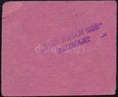 cca 1910-1920 Körúti Fürdő és Gőzmosó utalványa, a hátoldalán "Báró Hirsch Mór Egyesület" ...