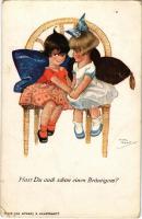 1922 Hast Du auch schon einen Bräutigam? / Children love affairs. No. 608. s: Chicky Spark (EK)
