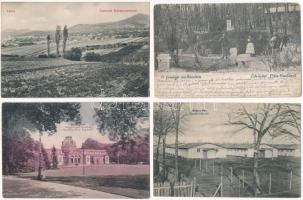 6 db RÉGI magyar képeslap: Miskolc, Parád, Budapest, Márianosztra, Kaposvár, Piliscsaba / 6 pre-1945 Hungarian town-view postcards