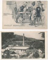 6 db RÉGI magyar képeslap: Miskolc, Parád, Budapest, Márianosztra, Kaposvár, Piliscsaba / 6 pre-1945...