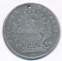 Német Államok / Bajorország 1784. 20kr Ag "Karl Theodor" T:3 ly.
German States / Bavaria ...