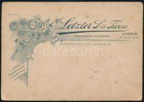 1895 Kassa, Letzter és Társa fényképészeti műintézetében készült, vintage fotó, 16,2x11,3 cm