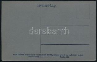 cca 1894 Szeged, Auer fivérek fényképészeti műintézetében készült vintage fotó, amelynek egyedi háto...