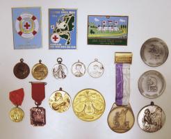 Hollandia 1898-tól 16db zseton, emlékérem, plakett, klf témákban T:2,2/3