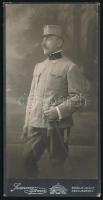 cca 1910 Magyar katona I. világháborús egyenruhában 8x16 cm