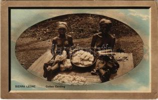 1913 Sierra Leone, Cotton Carding, West African folklore. Published by Litherland, Canning & Ashworth (EK)