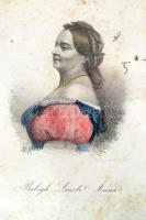 1863 Balogh Laszló Anna Színes litográfia. 11x16 cm Üvegezett keretben