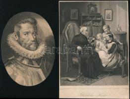 cca 1800-1850 4 db vegyes régi metszet és nyomat