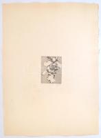 Rozanits Tibor (1931-): Íriszek Firenzéből XV. Rézkarc, merített papír, jelzett, számozott (94/100),...