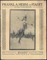 1926-27 Frankl A. Herm és Fiai Rt. idényárjegyzék korcsolyákról, illusztrált kis méretű katalógus kornoa és pengő árakkal, 7p, borító enyhén foltos.