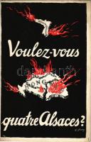 Voulez-vous quatre Alsaces? / Hungarian irredenta propaganda, Trianon s: E. Barta