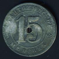 Német Birodalom/ Weimari Köztársaság/ München 1918. 15Pf szükségpénz T:3-