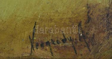 Neogrády jelzéssel: Rét. Olaj, karton, keretben, 25x37 cm