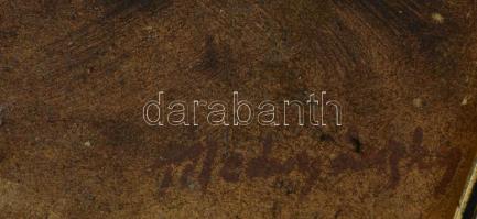 Mednyánszky jelzéssel: Csavargó. Olaj, farost, kisebb sérülésekkel. Sérült fa keretben, 48,5x35 cm