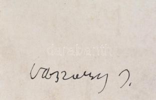 Vaszary jelzéssel: Csodaszarvas. Tus, papír, vékony kartonra kasírozva, 21x15 cm