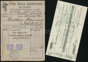 cca 1923-1929 3 db régi számla, közte Törley József és Tsa, az egyik kissé szakadt