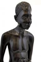 Jelzés nélkül: Afrikai faragott keményfa szobor 41 cm