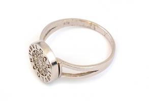Ezüst(Ag) gyűrű, Bulgari jelzéssel, méret: 54, bruttó: 2,5 g
