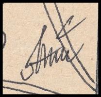 Szász jelzéssel: Hölgyek. Vegyes technika, papír, 16x16,5 cm