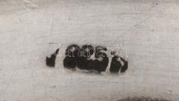 Ezüst(Ag) fonatos gyűrű, jelzett, méret: 61, nettó: 4,1 g