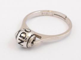 Ezüst(Ag) gyűrű, állítható méret, Pandora jelzéssel, nettó: 2,63 g