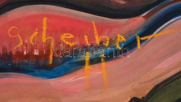 Scheiber jelzéssel: Csavargó. Vegyes technika, papír, sérült (kisebb szakadásokkal), 60,5x43 cm