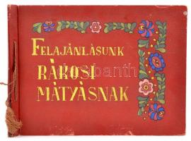 cca 1950 régi festett fényképalbum borító 24,5x34,5 cm, kopottas állapotban